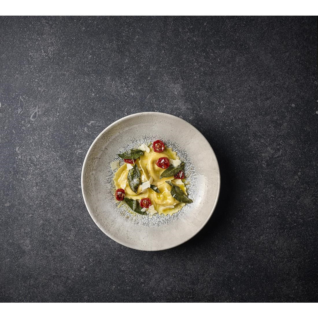 Assiettes coupes rondes Churchill Studio Prints Fusion Grey 182mm (Lot de 12)