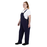 Salopette à plastron et bretelles en toile de coton Southside bleu marine XL - NISBETS