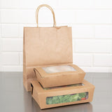 Boîtes salade compostables avec fenêtre en PLA Fiesta Compostable 1 - NISBETS