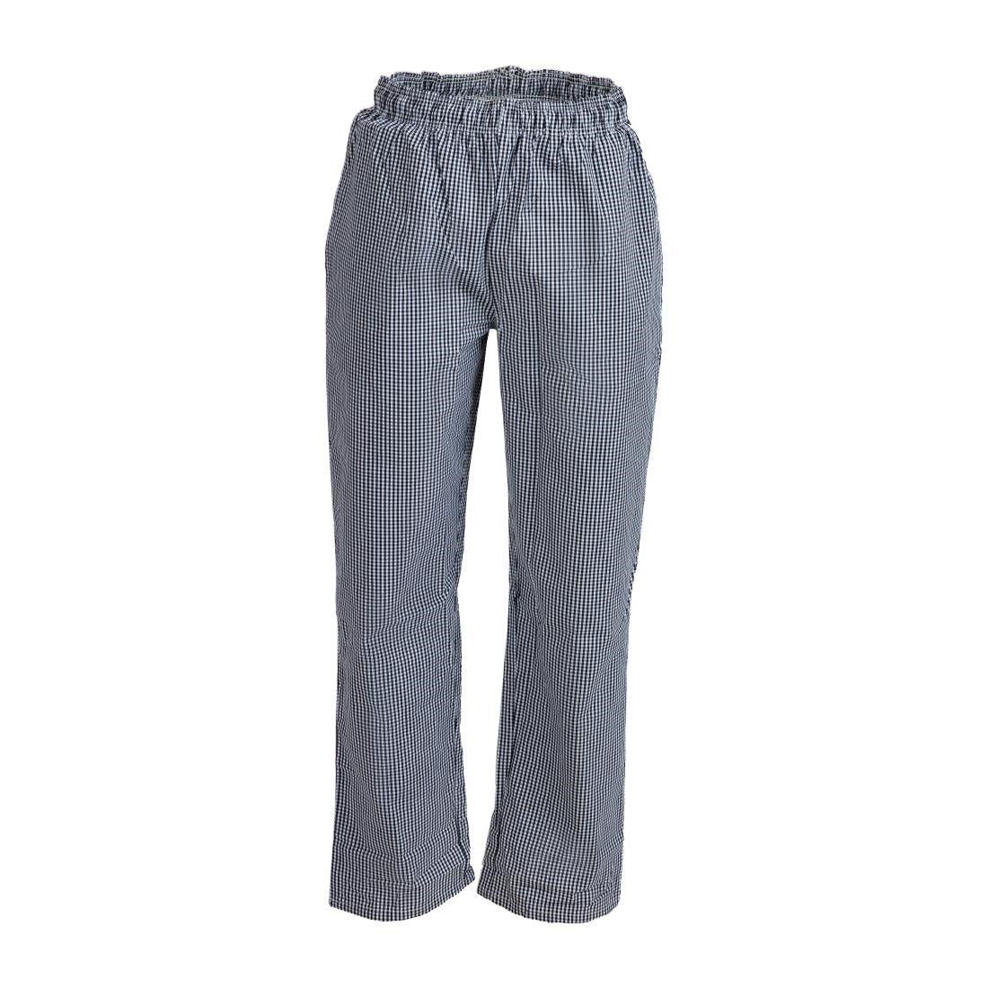 Pantalon de cuisinier mixte Whites Vegas petits carreaux noir et blanc - NISBETS