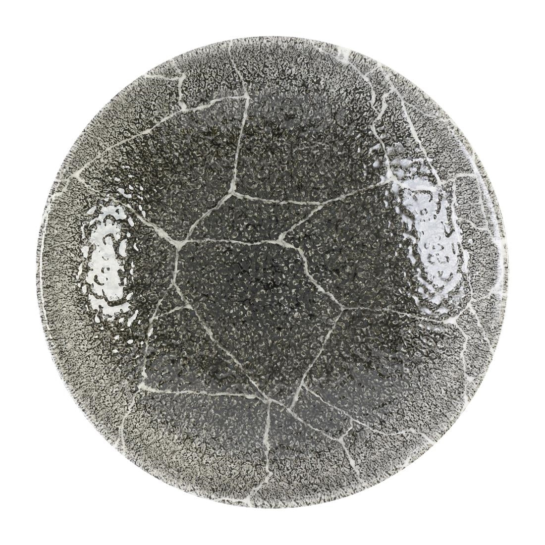 Assiettes coupes rondes Churchill Studio Prints Kintsugi Quartz Black 182mm (Lot de 12)