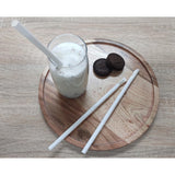 Pailles cuillères en papier Fiesta Compostable blanches 210x8mm (lot de 250)