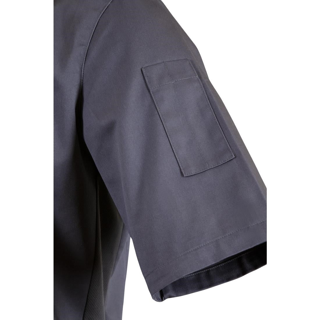Veste col officier Southside gris anthracite - NISBETS