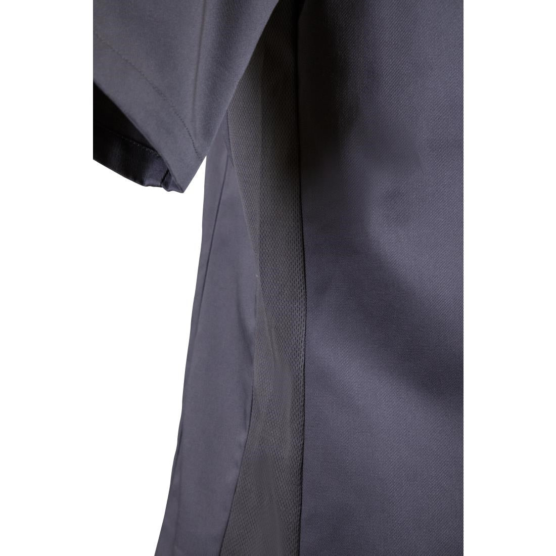 Veste col officier Southside gris anthracite - NISBETS