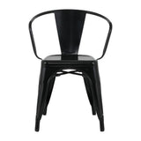 Fauteuils Bolero Bistro Curve noirs (lot de 4) - NISBETS