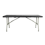 Table pliante rectangulaire Bolero noire 1,8 m - NISBETS