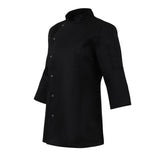 Veste de cuisinier femme ajustée Whites noire - Taille S