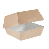Petites boîtes burger kraft compostables Colpac 108mm (lot de 250) - NISBETS