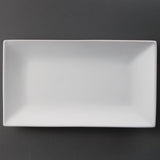 Plat rectangulaire de service 310 x 180mm Olympia (Lot de 2) - NISBETS
