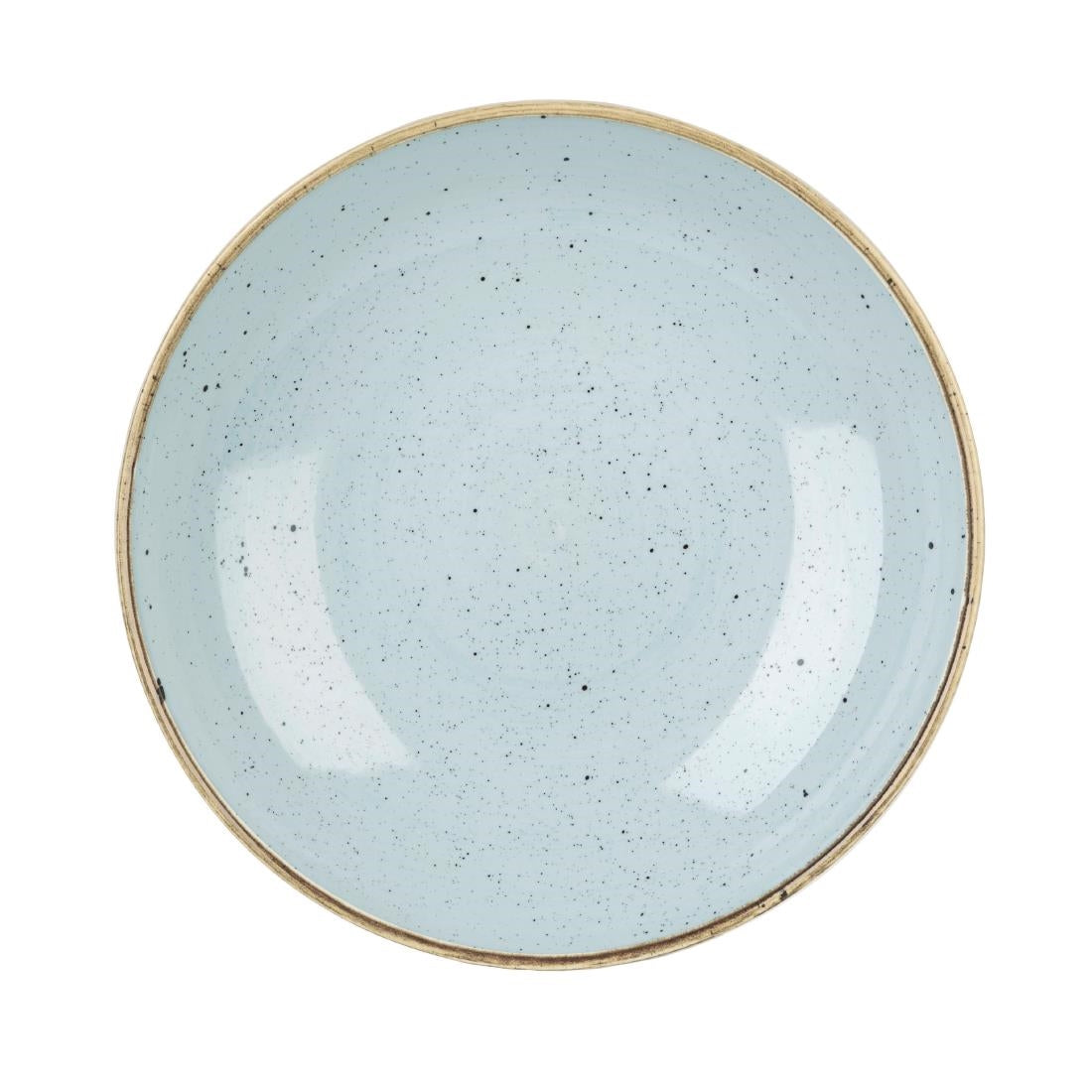 Assiettes coupes rondes Churchill Stonecast Duck Egg Blue 220mm (Lot de 12)