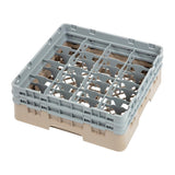 Casier à verres 36 compartiments Camrack Cambro beige hauteur max 174mm