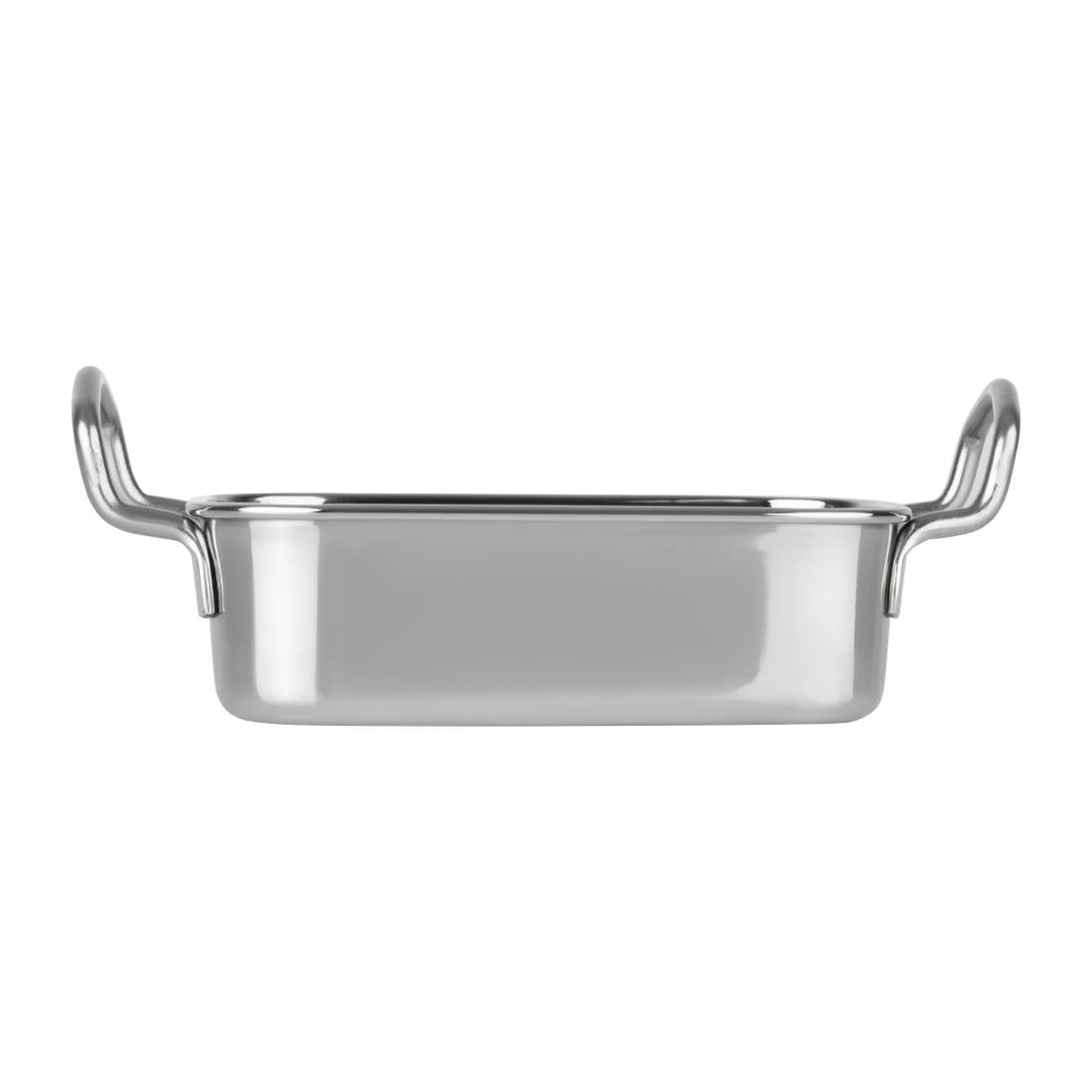 Plat de présentation en inox rectangulaire Olympia 140x90mm