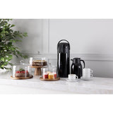 Pichet à pompe en inox double paroi Olympia noir - NISBETS