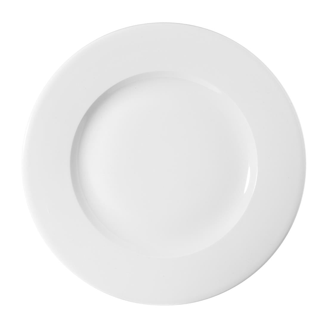 Assiettes à bord large Churchill White 236mm (Lot de 12)