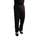 Pantalon de cuisine mixte traité au Teflon Easyfit noir - NISBETS
