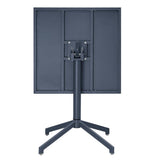 Table à plateau basculant Bolero Porto bleu ardoise 700x750 mm - NISBETS