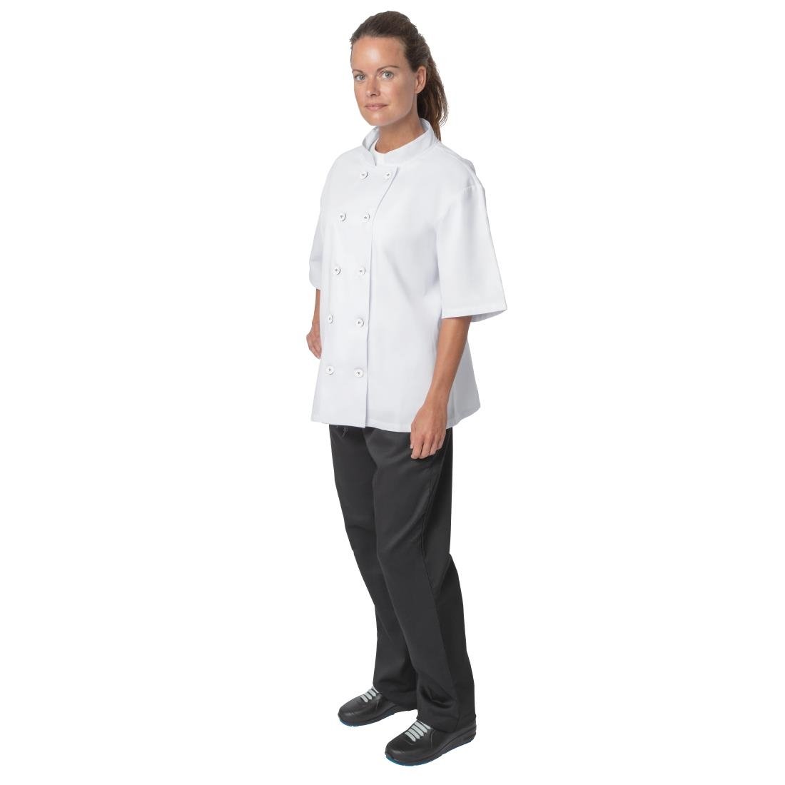Lot de 2 vestes de cuisine blanches Nisbets Essentials - Taille XS