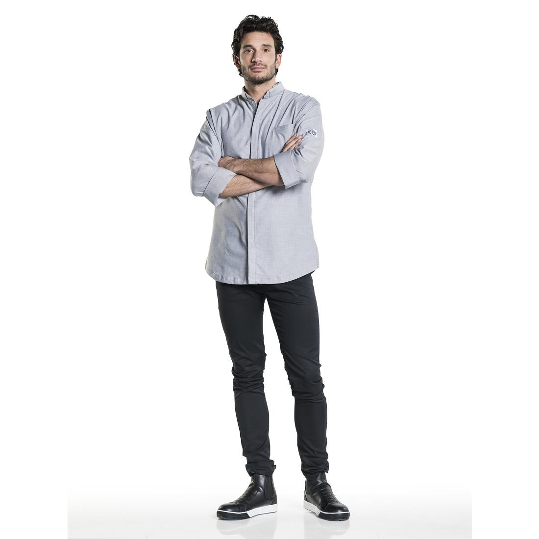 Veste de cuisine homme grise Chaud Devant Nordic - Taille XL