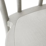 Chaises en résine style bois courbé Bolero Soho blanches (lot de 4)