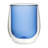 Verres à eau double paroi Utopia bleus 27 cl (lot de 6)