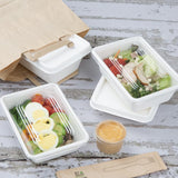 Couvercles en bagasse Fiesta Compostable pour barquettes en bagasse (lot de 100)