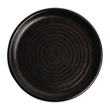 Assiettes plates noir mat Olympia Canvas 18 cm  (Lot de 6) - NISBETS