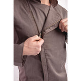 Veste de cuisine mixte légère à fermeture éclair Hartford Chef Works Urban gris graphite M - NISBETS