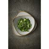 Bols triangulaires Churchill Stonecast Raw Lotus Grey 228mm (Lot de 12)