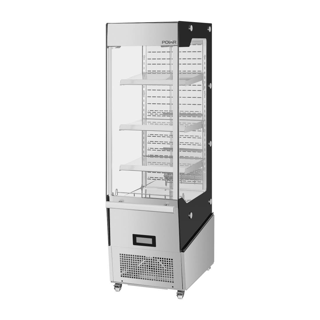 Vitrine réfrigérée positive libre-service Slimline Polar série G avec porte 220 L - NISBETS