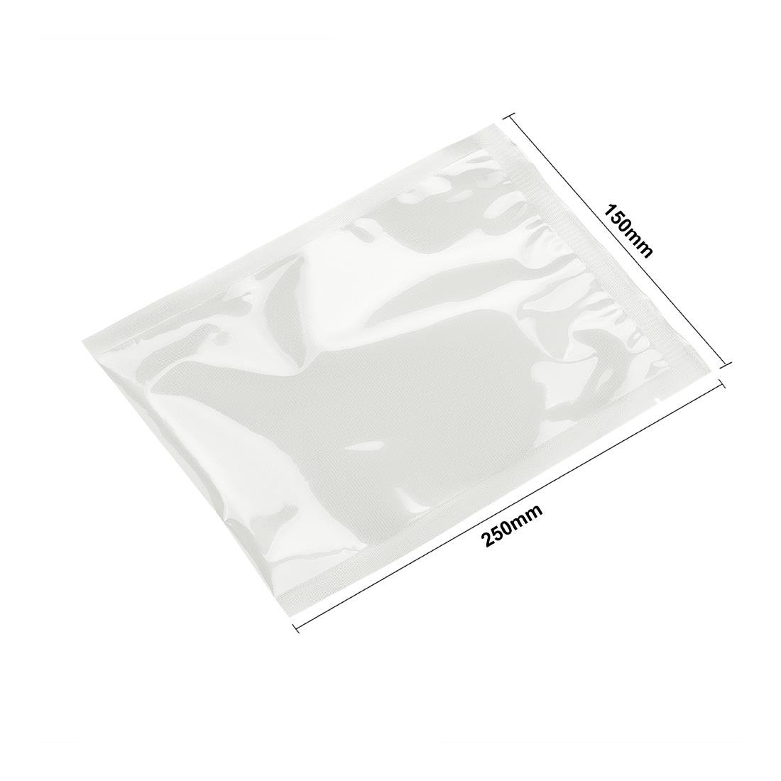Sacs gaufrés compostables pour machine sous vide Vogue 150x250mm (Lot de 50)