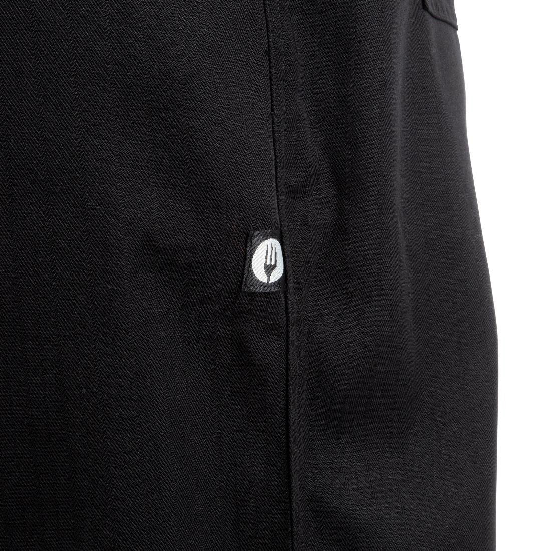 Pantalon de cuisinier ample unisexe Chef Works Better Built Baggy noir - NISBETS