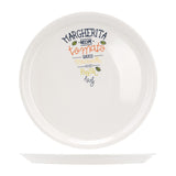 Assiette à pizza décorée 30 cm recette Margarita