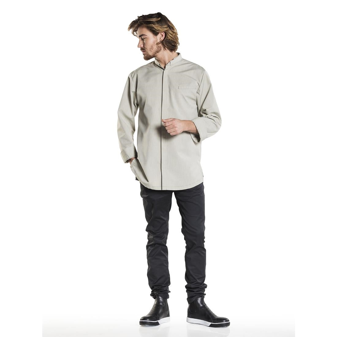Veste de cuisine homme verte Chaud Devant Nordic - Taille M