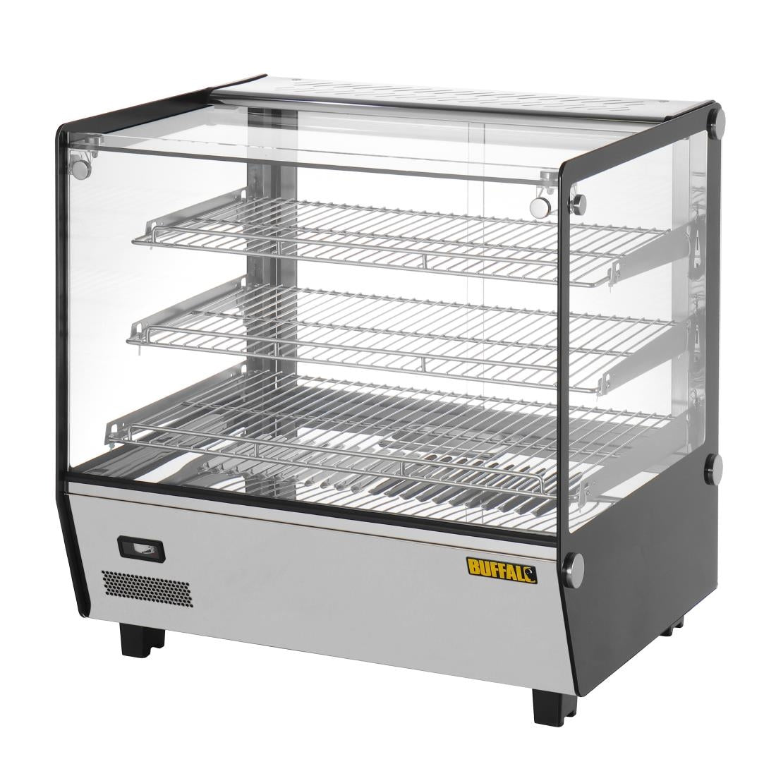 Vitrine chauffante de comptoir carrée Buffalo 120L