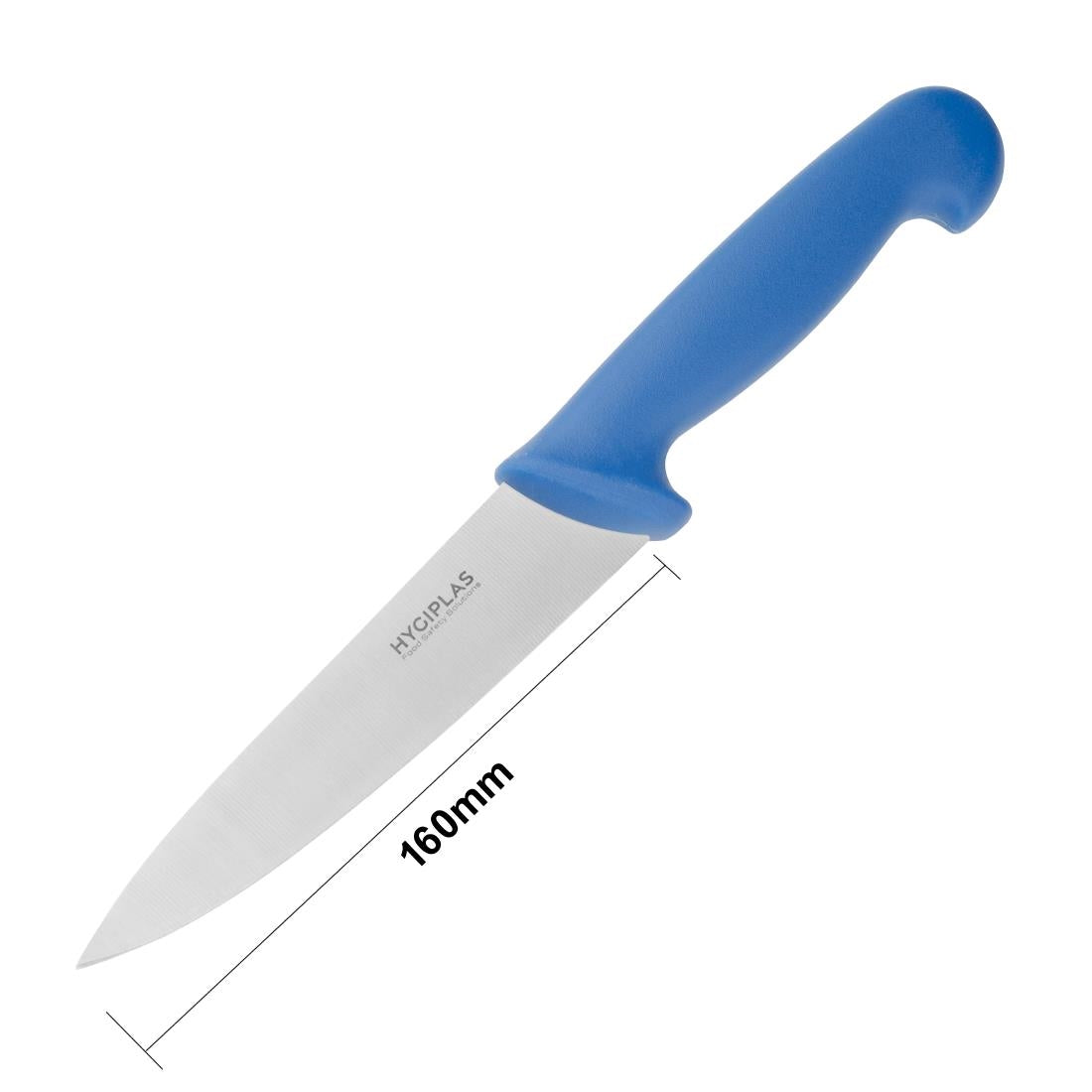 Couteau de cuisinier Hygiplas bleu 16cm