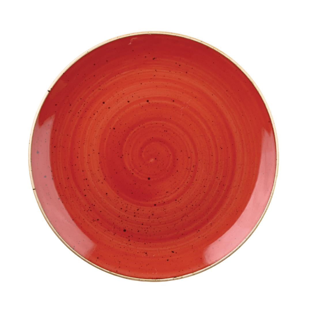 Assiettes coupes rondes Churchill Stonecast Berry Red 248mm (Lot de 12)