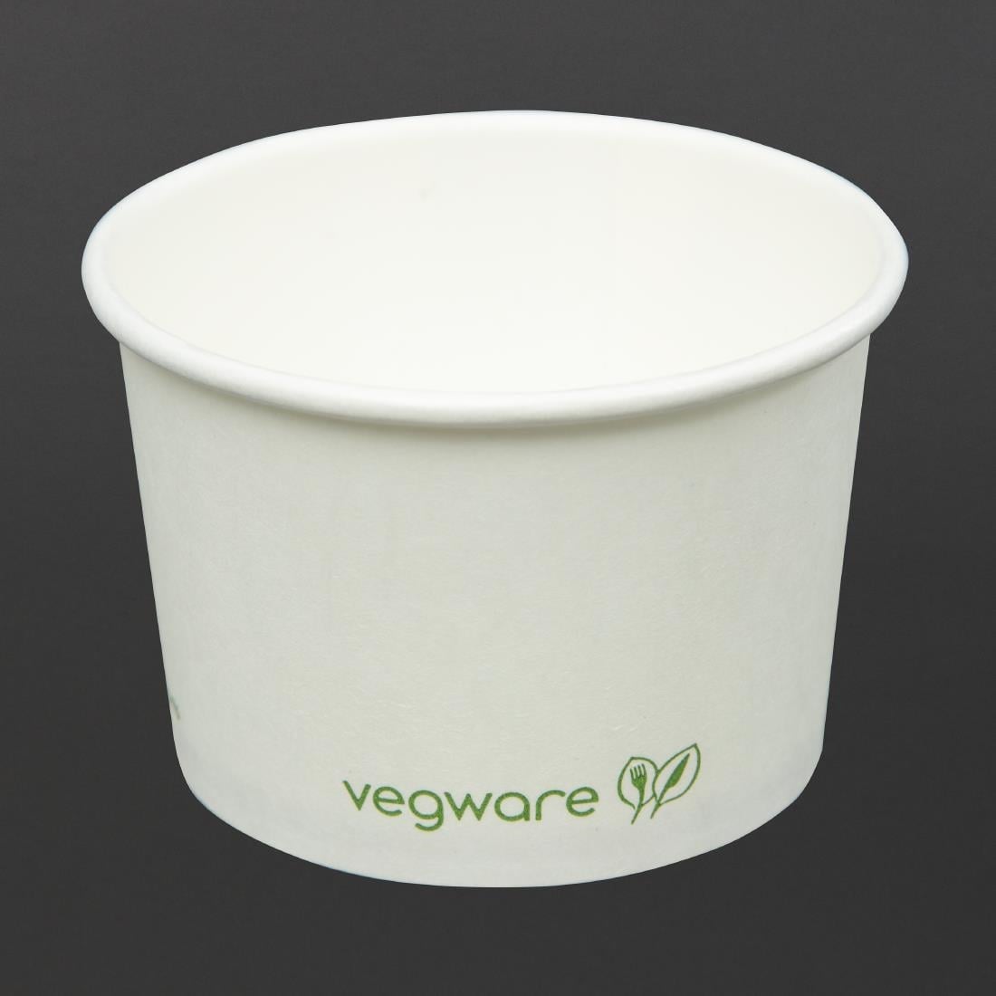 Pots pour aliments chauds compostables Vegware 110ml (Lot de 1000) - NISBETS