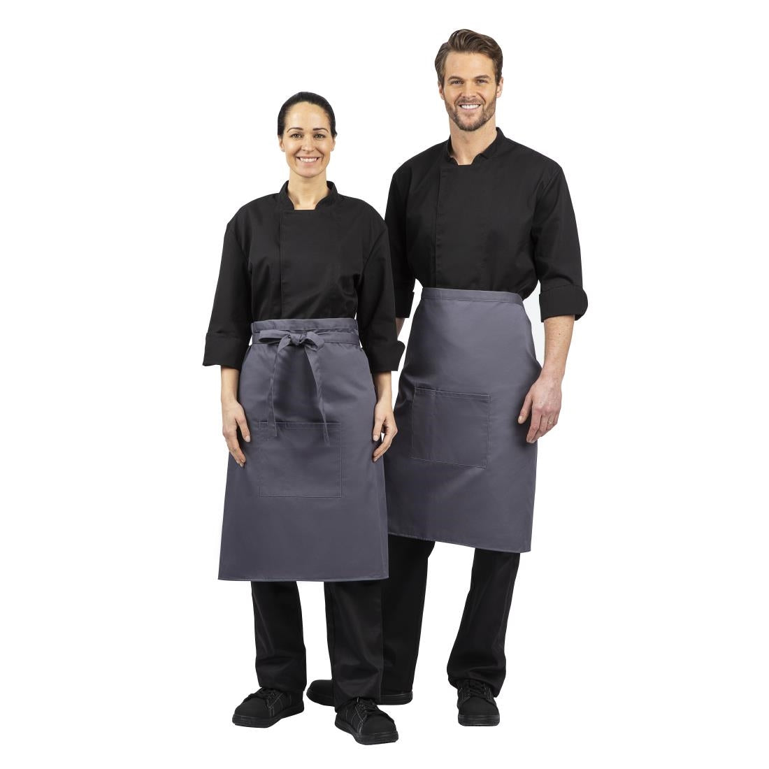 Tablier serveur Whites gris anthracite - NISBETS