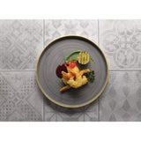 Assiettes avec rebord Churchill Stonecast Peppercorn Grey 260mm (Lot de 6)