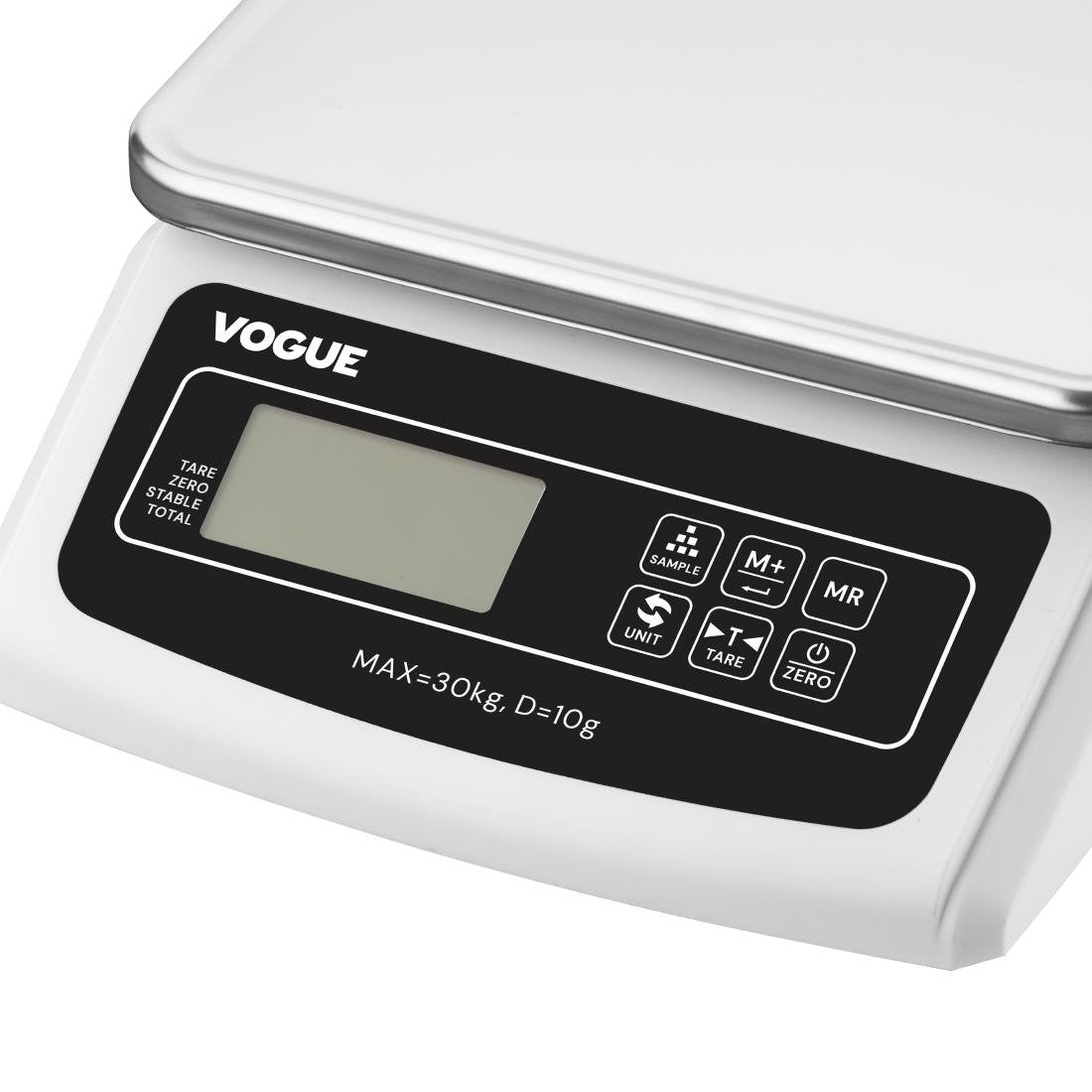 Balance électronique à plateau Vogue 30 kg - NISBETS