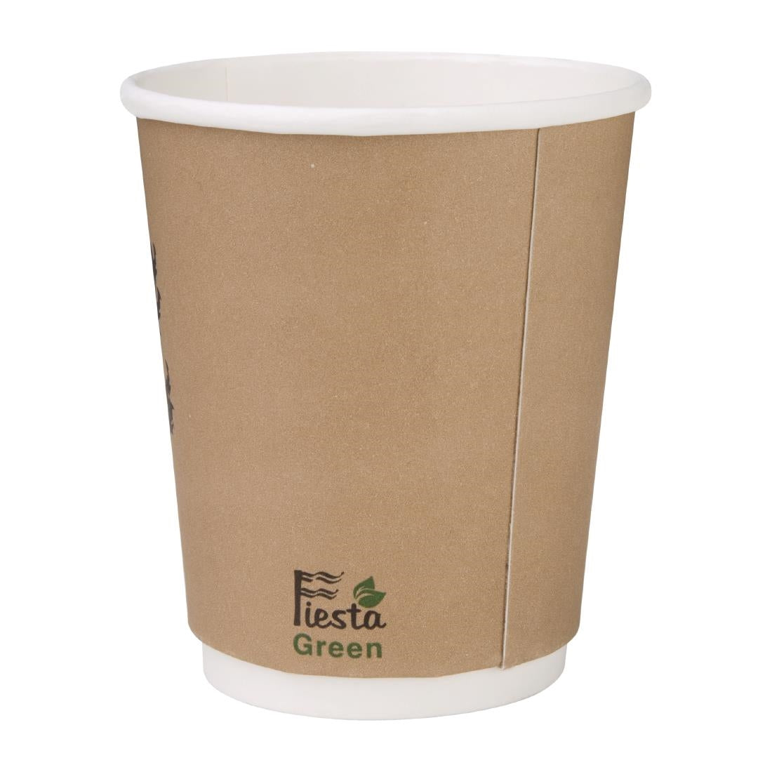 Gobelets boissons chaudes compostables en PLA double paroi Fiesta Compostable 227ml (x500) - NISBETS