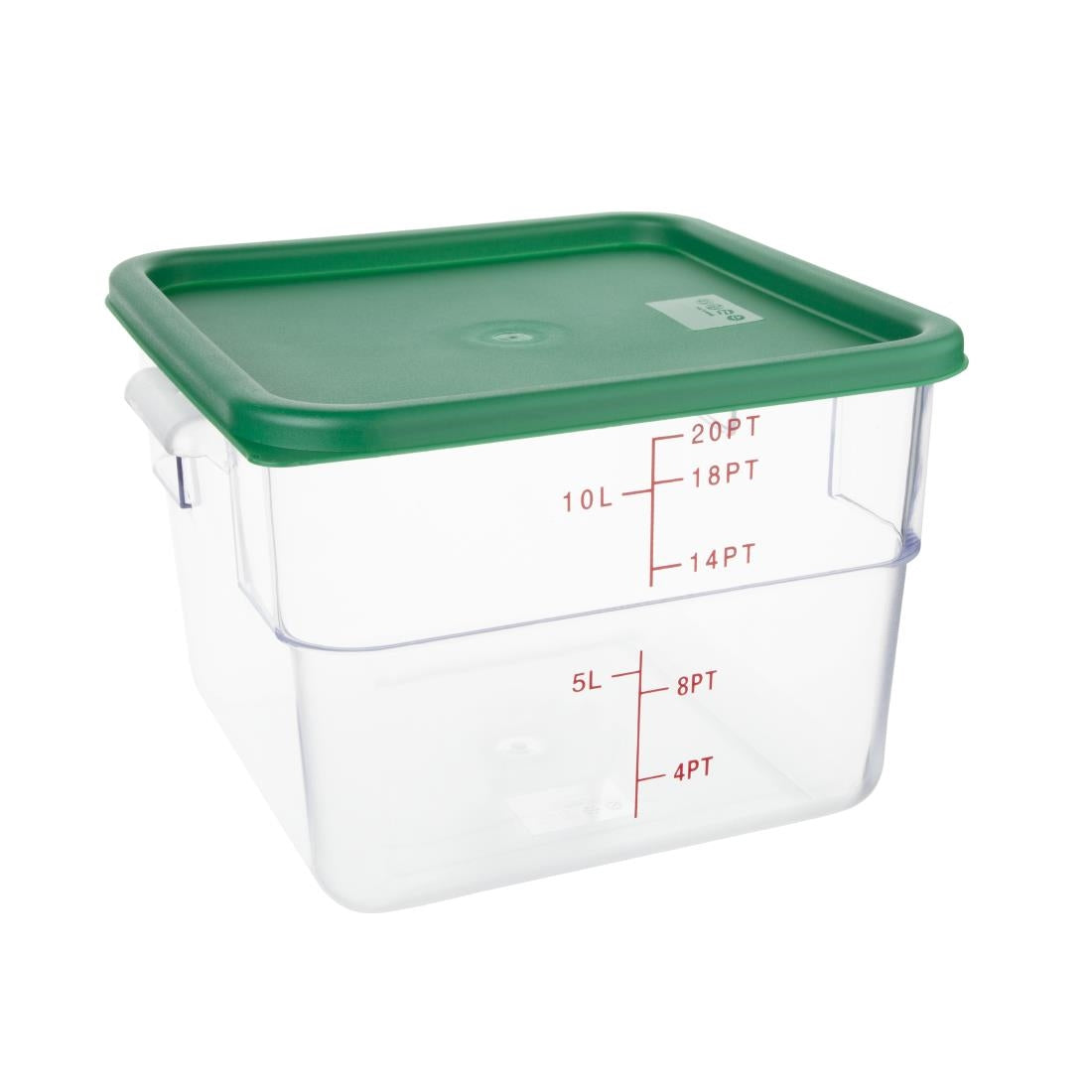 Couvercle carré vert grand Hygiplas - NISBETS