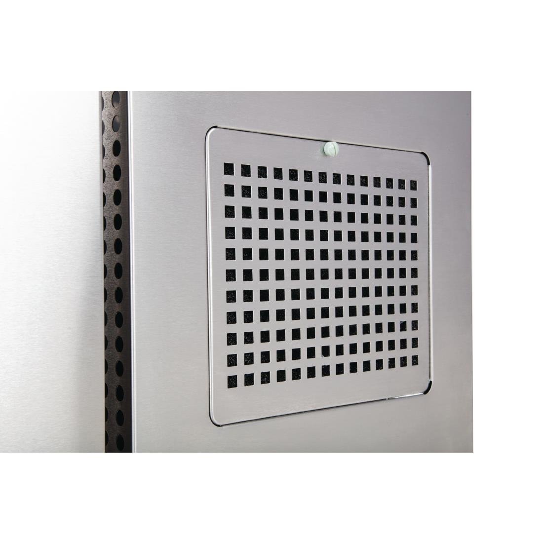 Table réfrigérée positive 2 portes Polar Série U avec dosseret 282L
