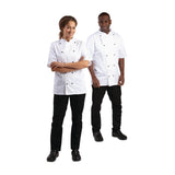 Veste de cuisine mixte Whites Chicago manches courtes blanche - NISBETS