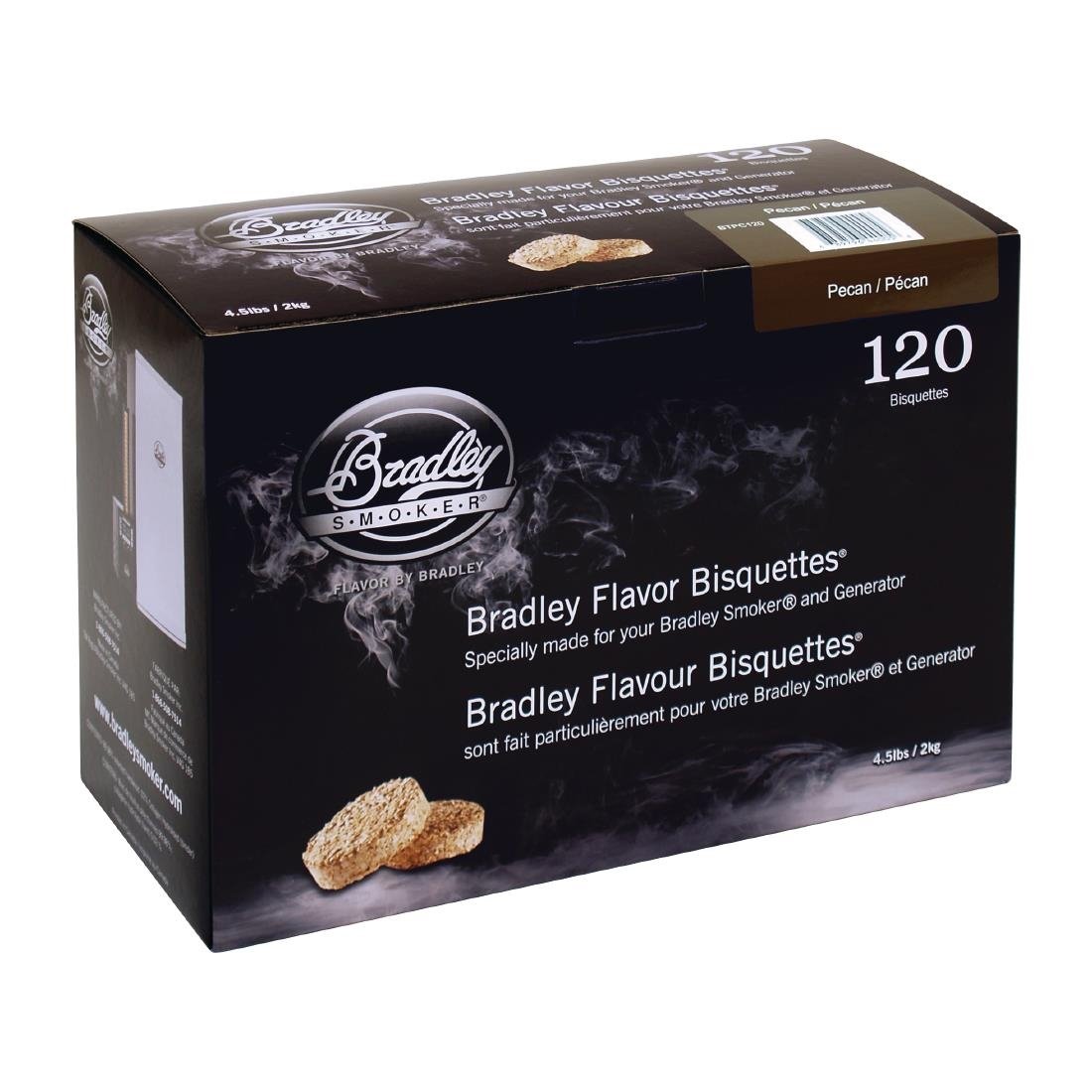 Briquettes Bradley Smoker arôme noix de pécan (lot de 120) - NISBETS