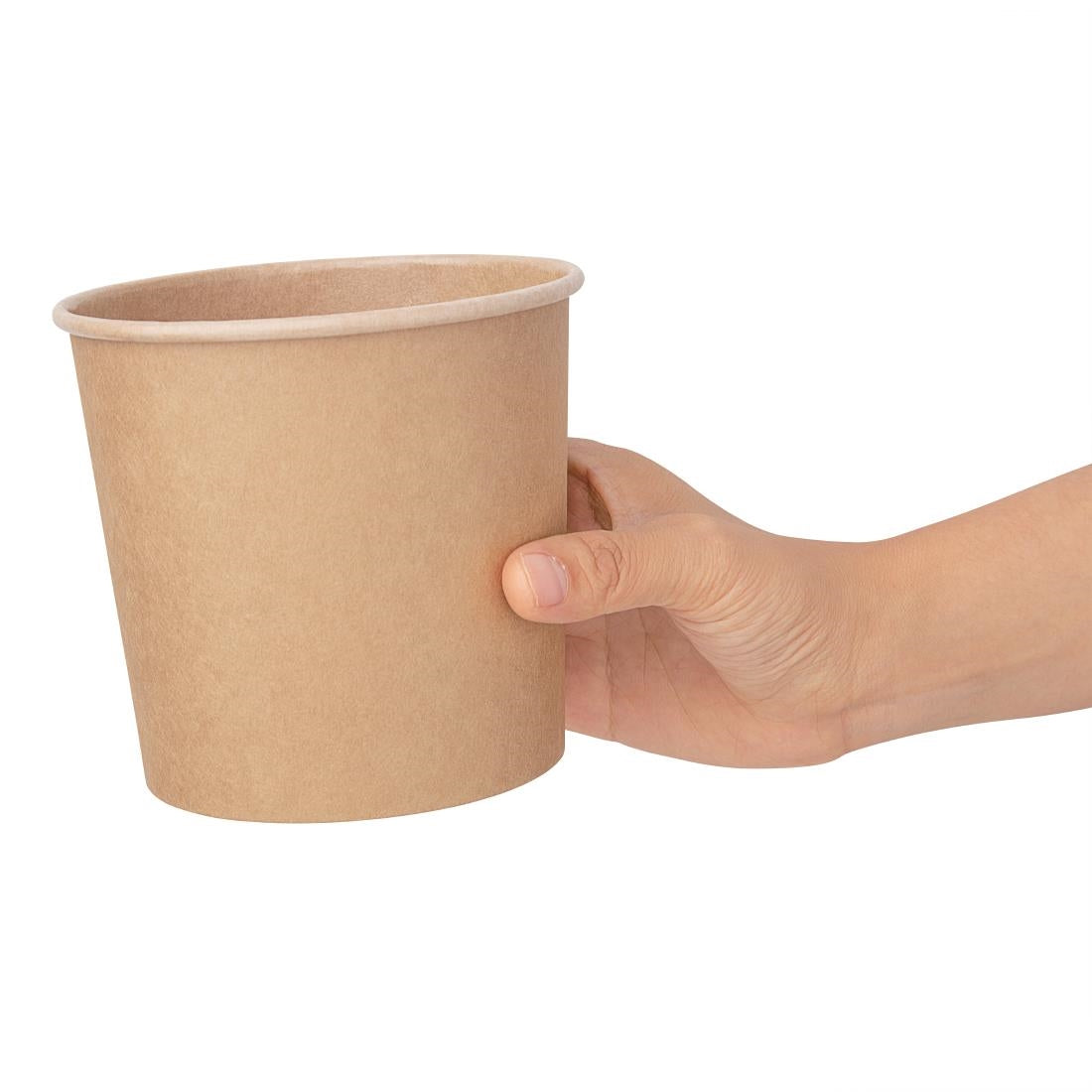 Pots à soupe compostables en PLA Fiesta Compostable 118 mm - 73,8 cl (Lot de 500) - NISBETS