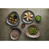 Assiettes coupes rondes Churchill Stonecast Raw Evolve Black 182mm (Lot de 12)