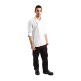 Veste de cuisine mixte légère à fermeture éclair Hartford Chef Works Urban blanche - NISBETS
