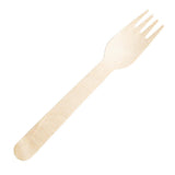 Fourchettes en bois emballées individuellement Fiesta Compostable (lot de 500) - NISBETS