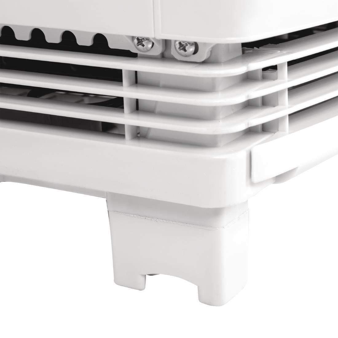 Vitrine réfrigérée porte incurvée économe en énergie Polar série C blanche 86L